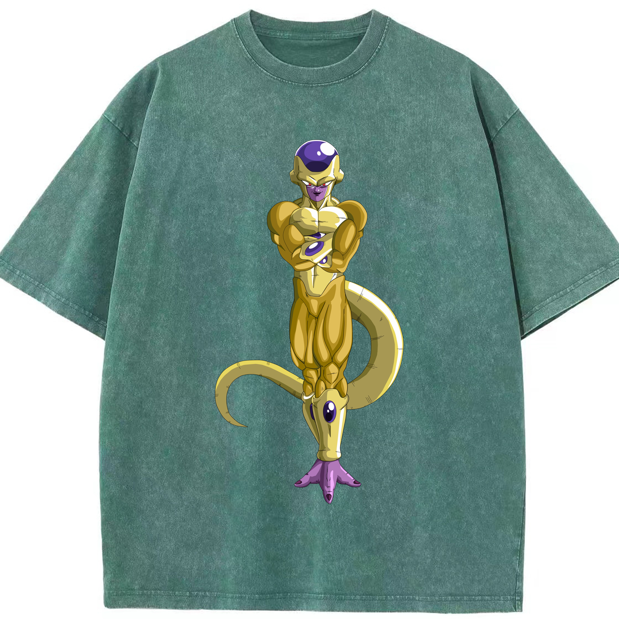 （画像用） ドラゴンボール フリーザ DRAGON BALL Frieza 綿100% ヴィンテージ風 半袖Tシャツ（フロントプリント）